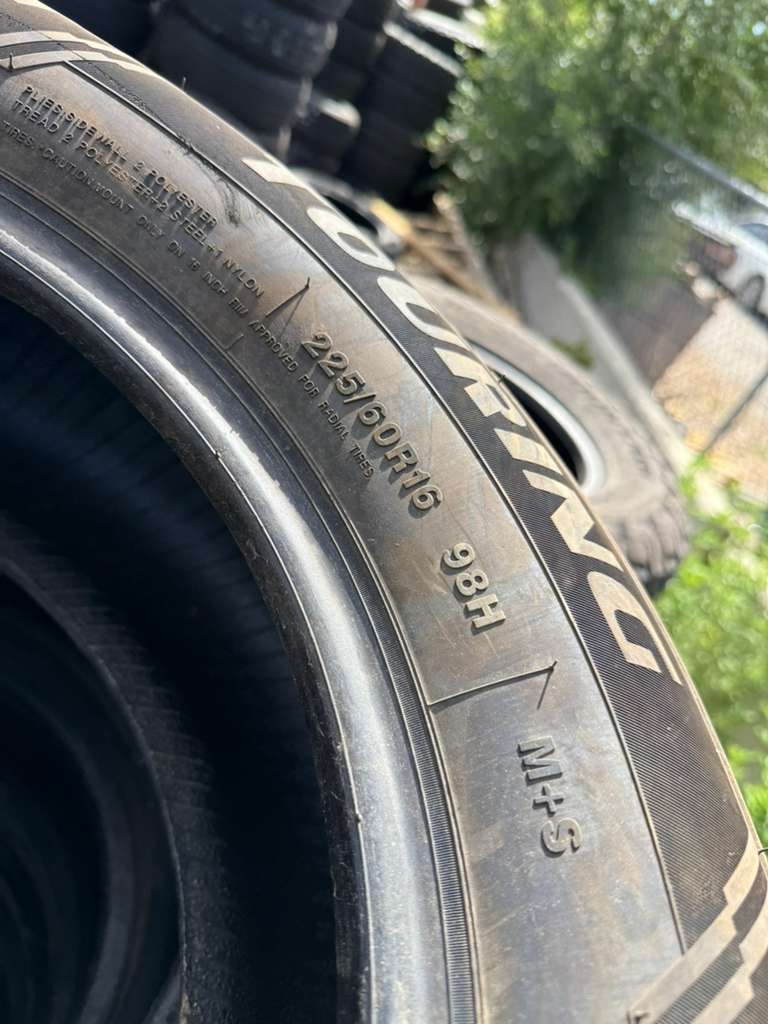 225/60R16 Pair (2 Like New Tires) Sentury Touring