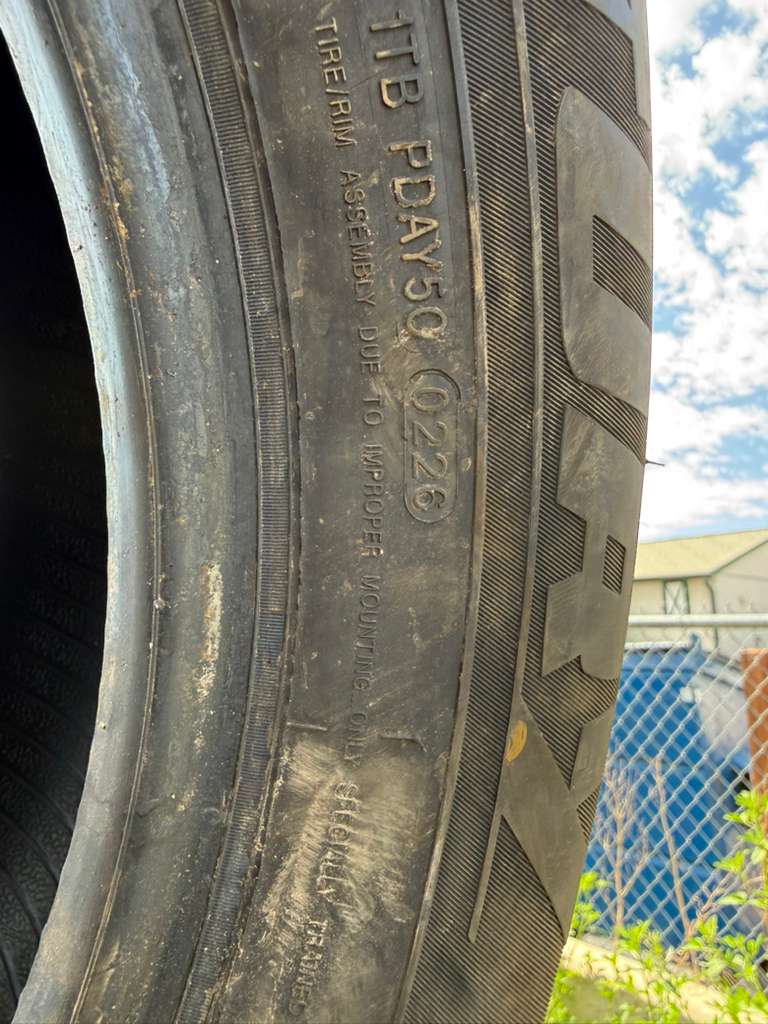 225/60R16 Pair (2 Like New Tires) Sentury Touring