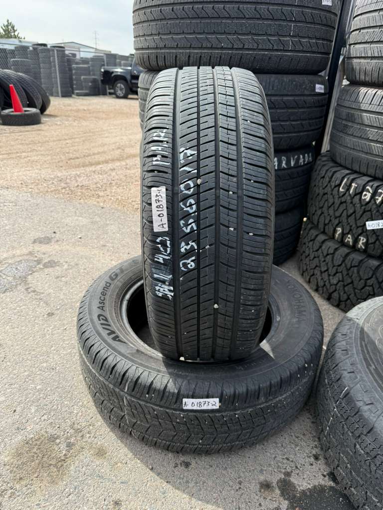 235/60R17  Pair (2 Used Tires) Yokohama Avid Ascend GT