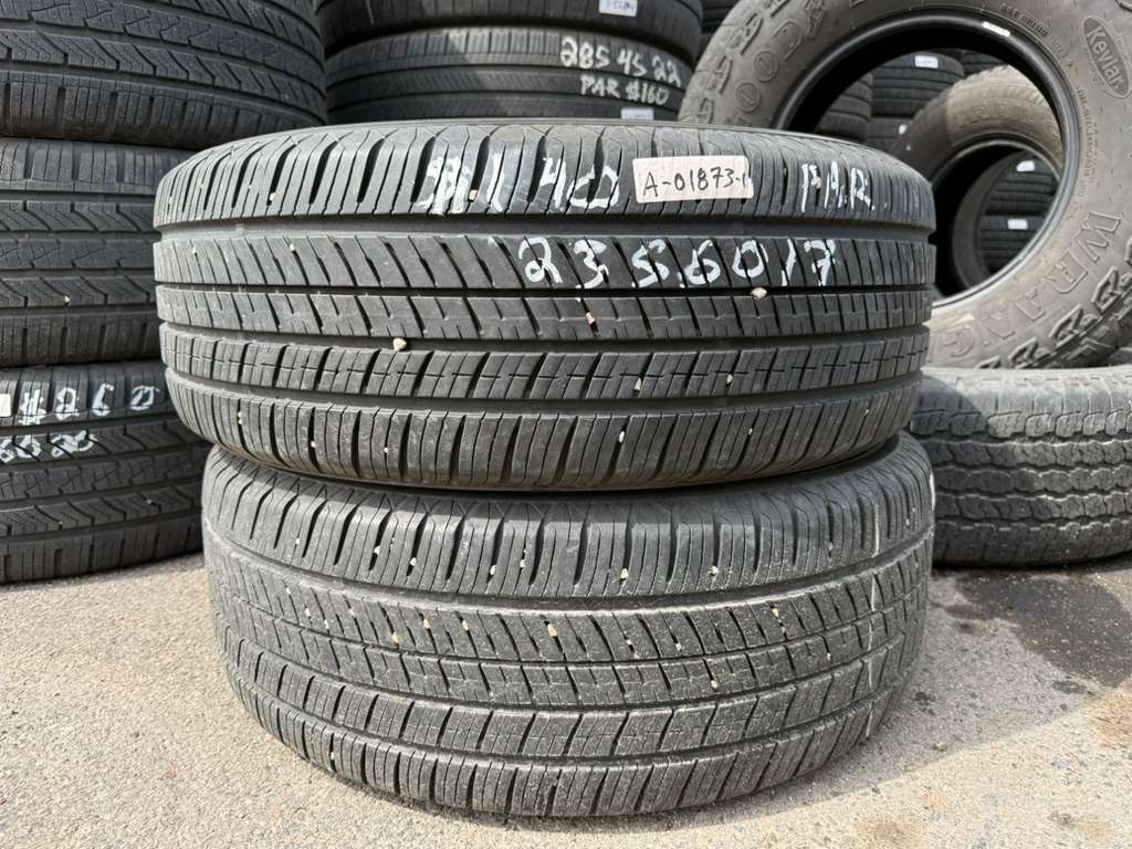 235/60R17  Pair (2 Used Tires) Yokohama Avid Ascend GT