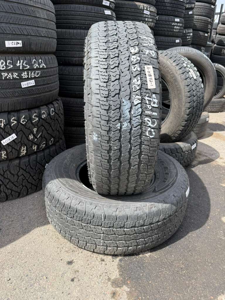 265/70R16 Pair (2 Used Tires) Goodyear Wrangler Territory AT