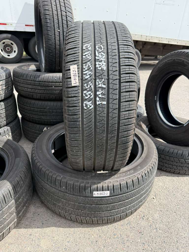 285/45R22 Pair (2 Used Tires) Pirelli Scorpian Zero