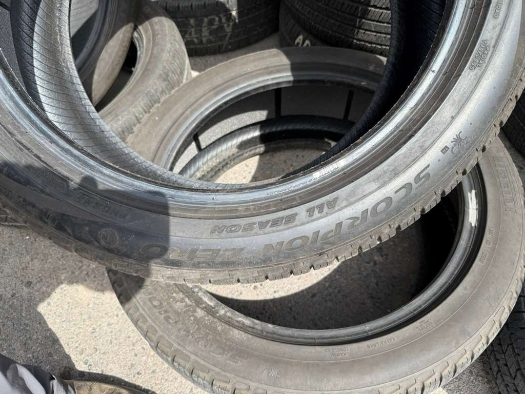 285/45R22 Pair (2 Used Tires) Pirelli Scorpian Zero