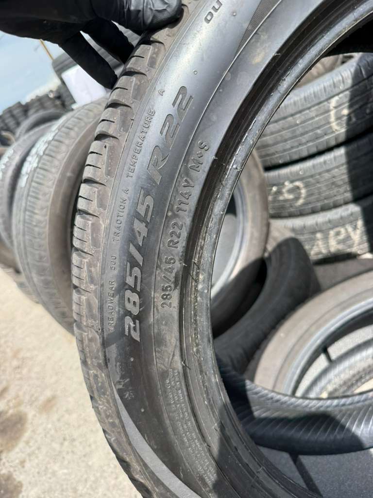 285/45R22 Pair (2 Used Tires) Pirelli Scorpian Zero