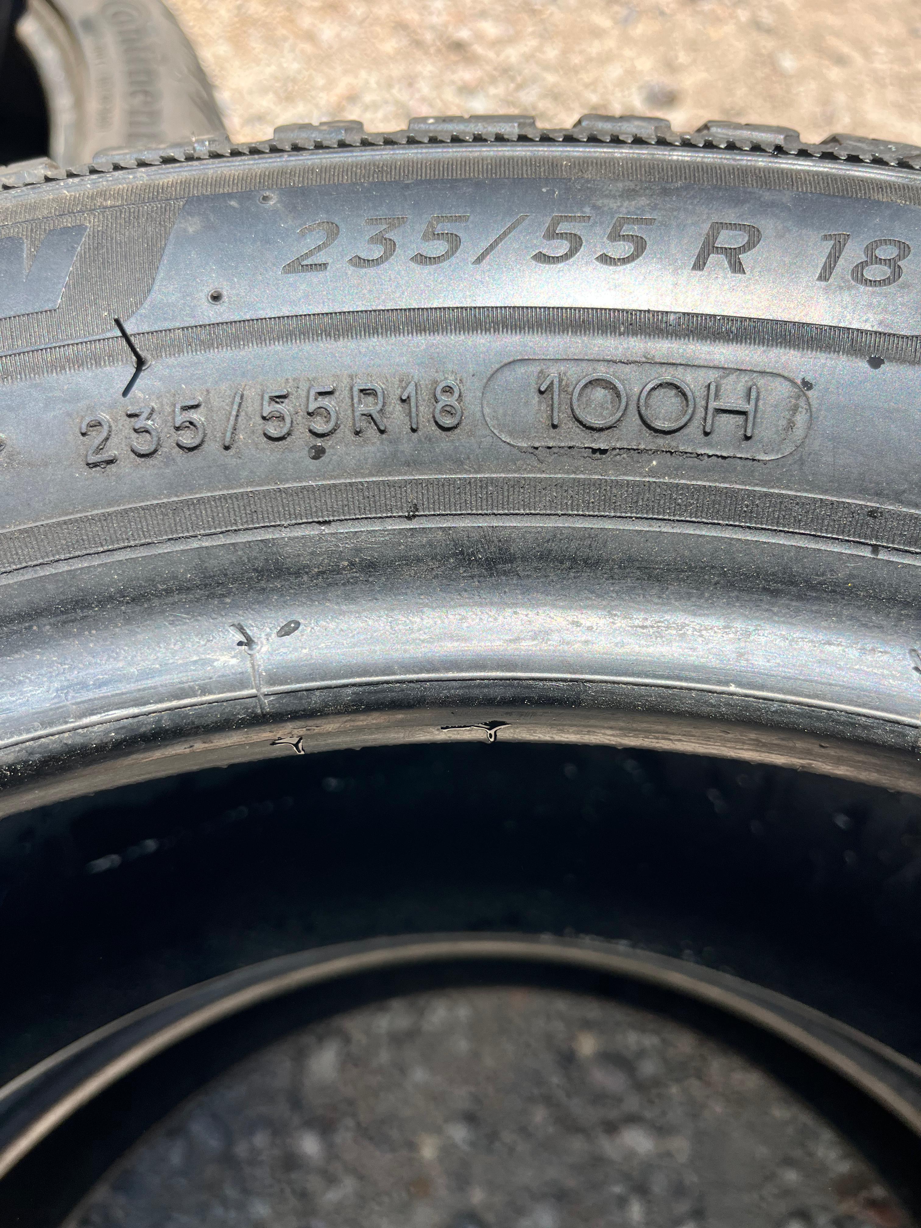 235/55R18 Pair (2 Used Tires) Michelin Cross Climate 2