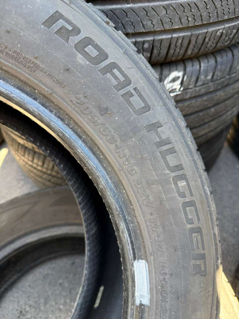 205/60R16 Pair (2 Used Tires) Road Hugger GTP AS02