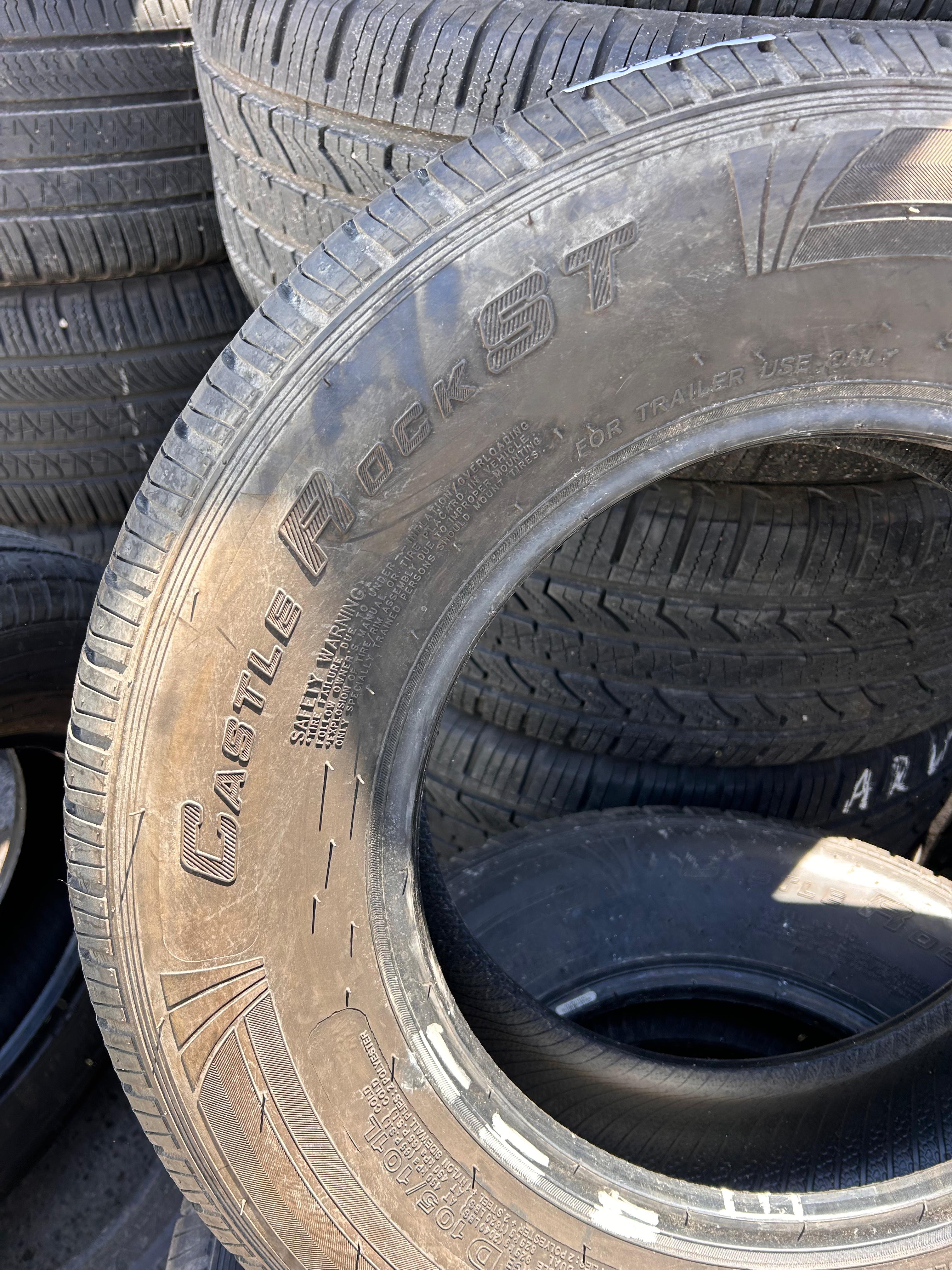 ST205/75R14 Set (4 Used Tires) Castle Rock Radial ST226