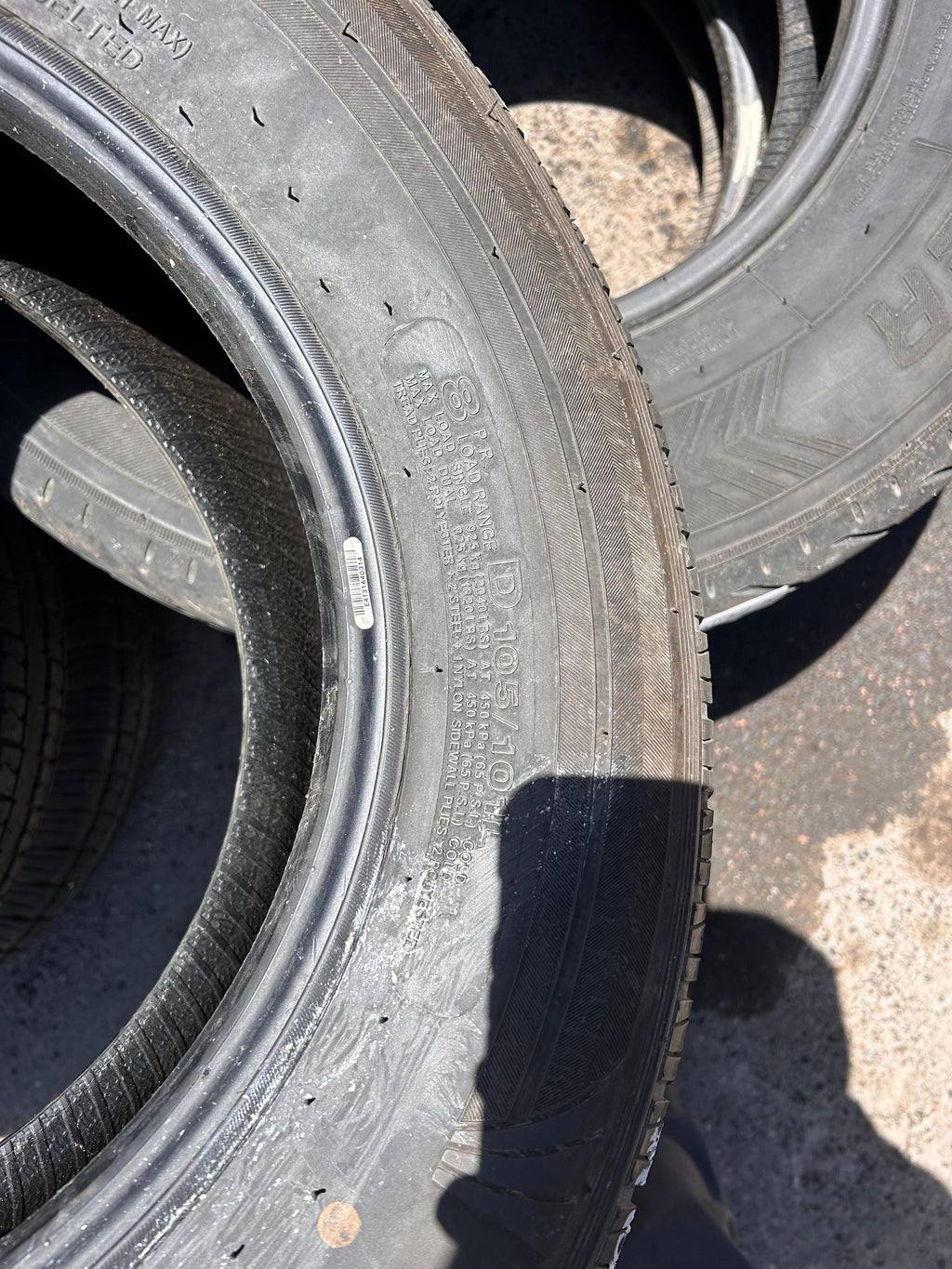 ST205/75R14 Set (4 Used Tires) Castle Rock Radial ST226