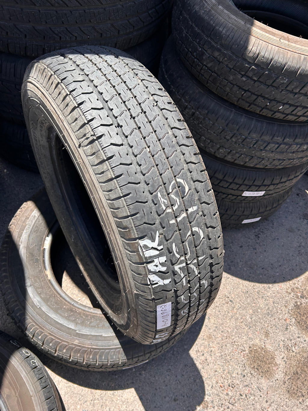 ST205/75R15 Pair (2 Used Tires) Goodyear Endurance