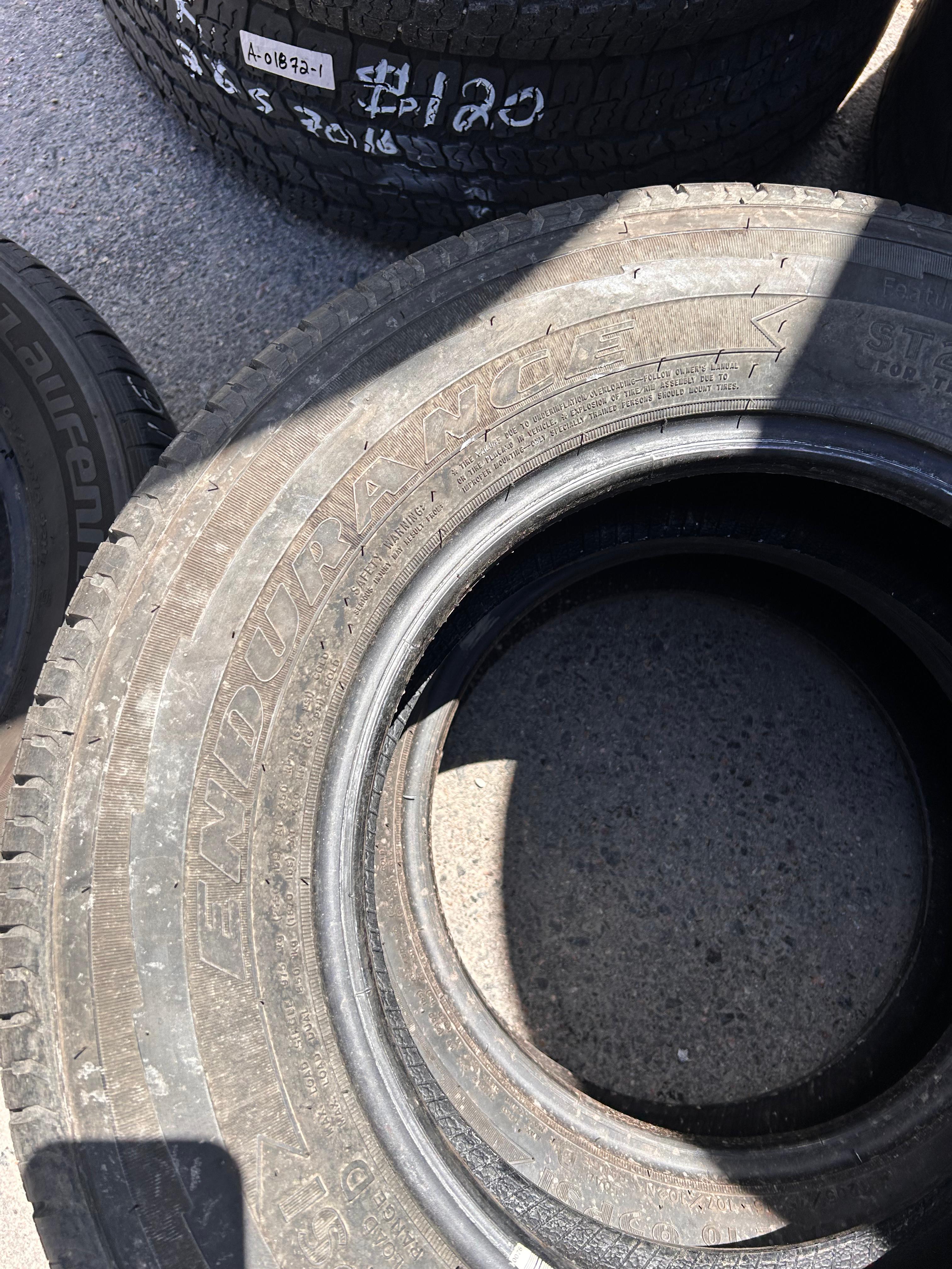 ST205/75R15 Pair (2 Used Tires) Goodyear Endurance