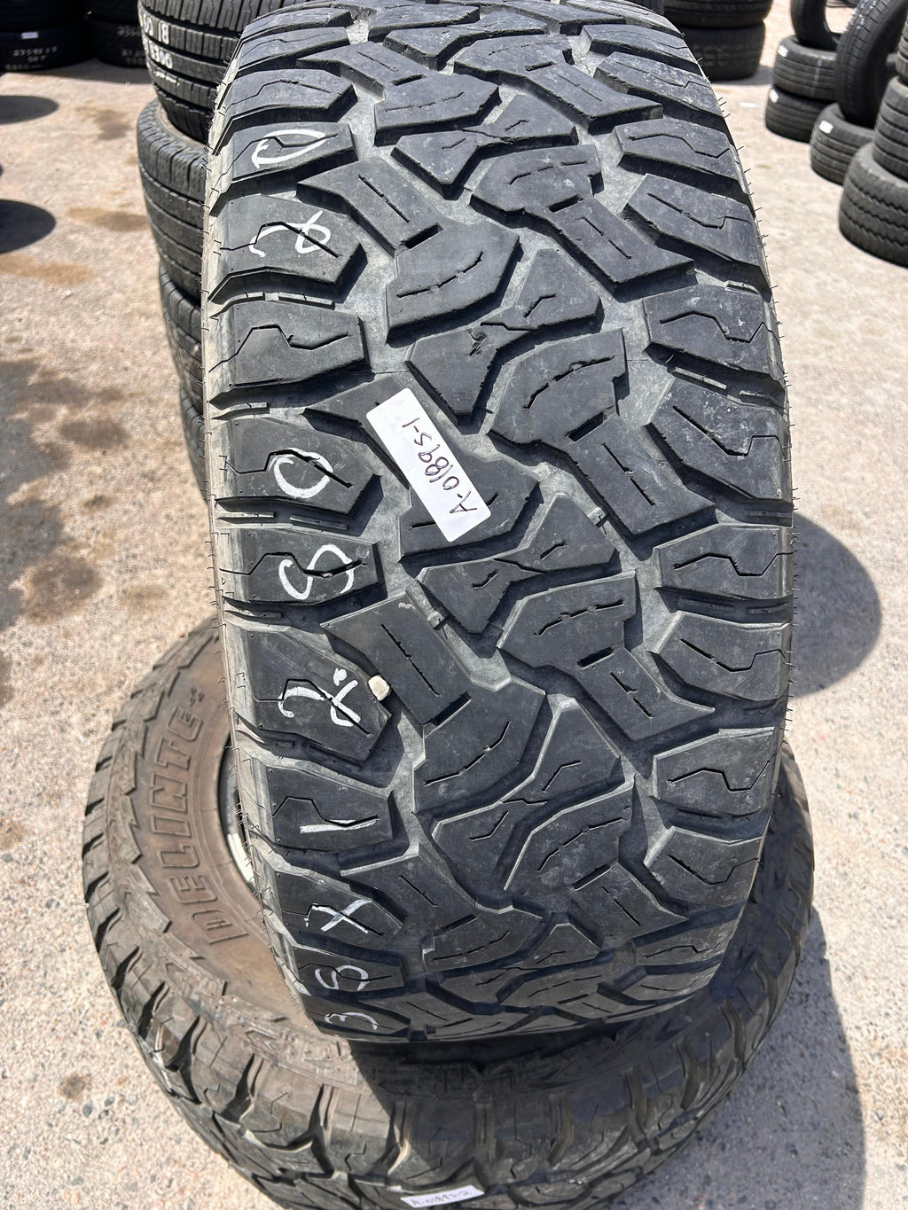 LT35X12.50R20 Pair (2 Used Tires) Delinte DX-12 Bandit R/T