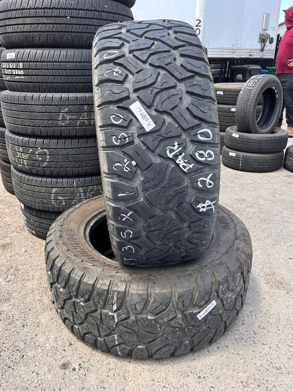 205/60R16 Pair (2 Used Tires) Laufenn G Fit AS