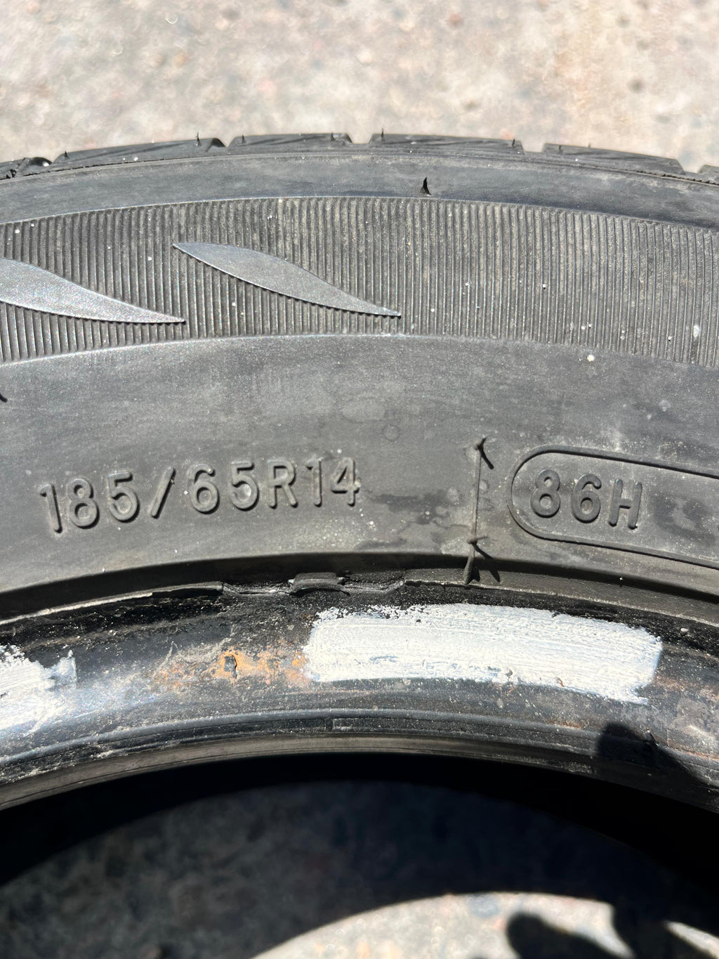 185/65R14 (3 Used Tires) Mastercraft MC-440