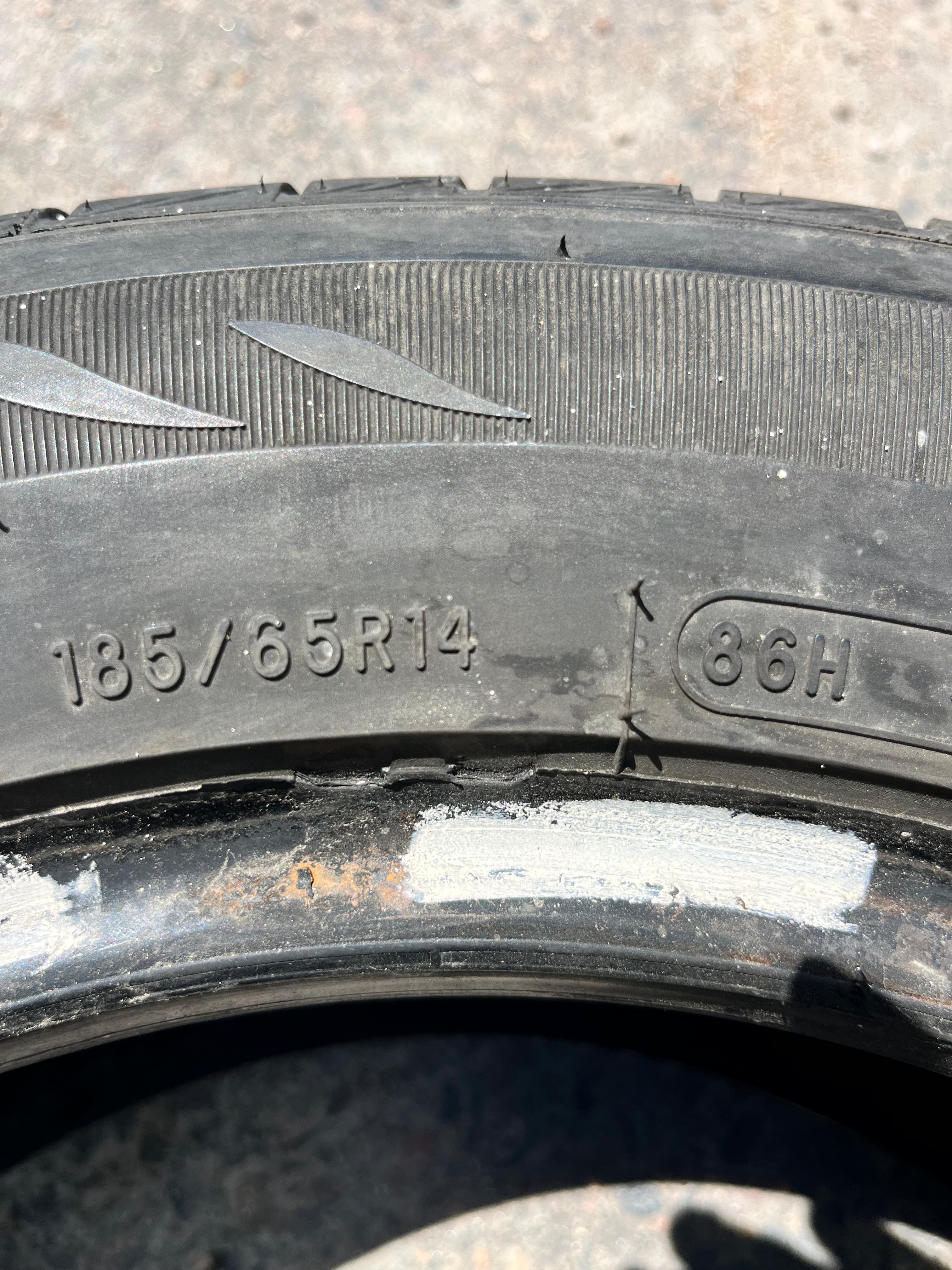 185/65R14 (3 Used Tires) Mastercraft MC-440