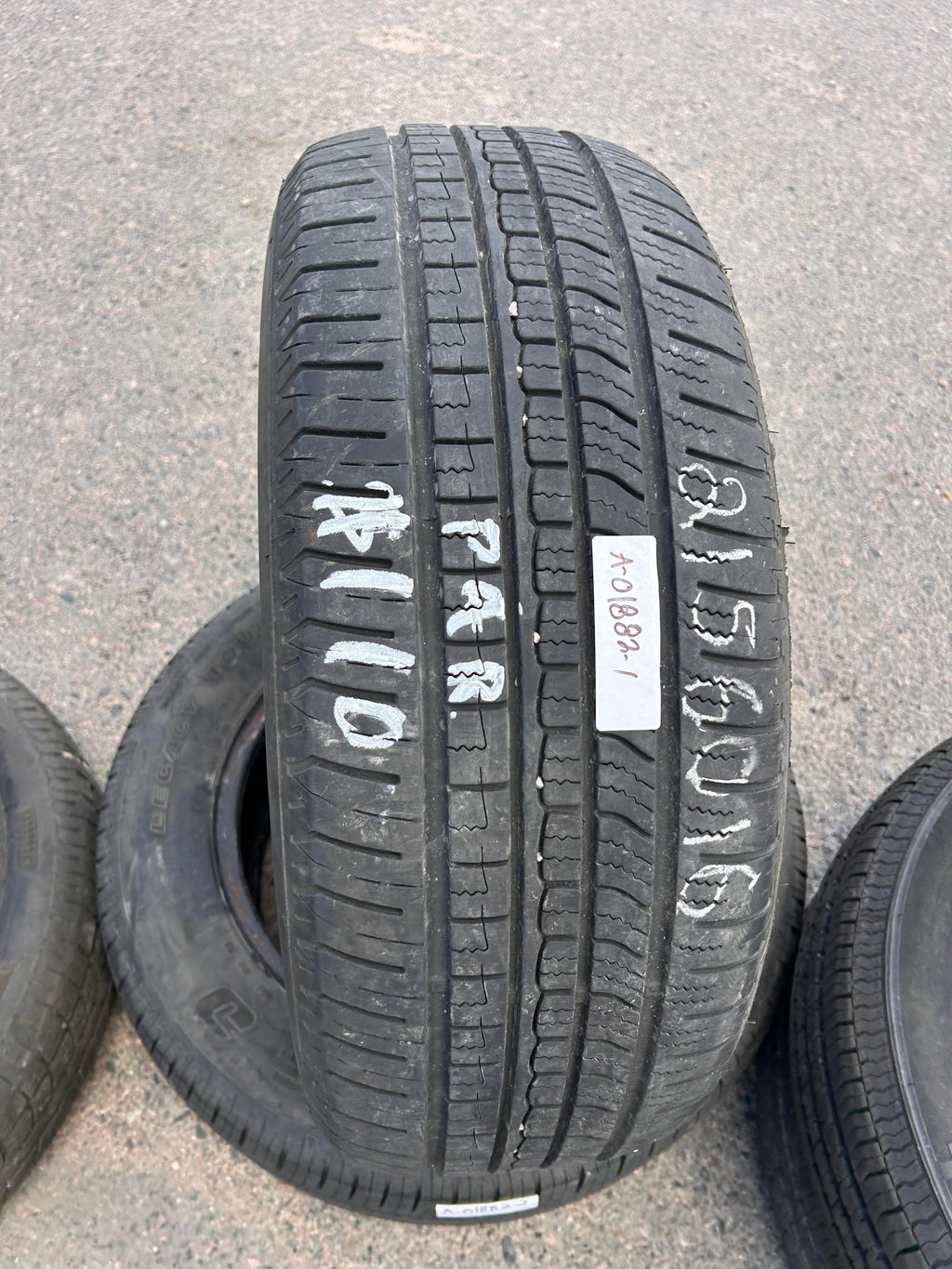 215/60R16 Pair (2 Used Tires) Big O Legacy Tour Plus