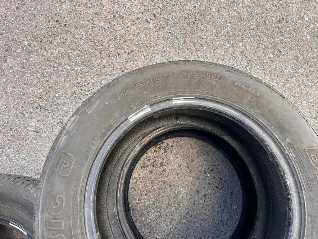 215/60R16 Pair (2 Used Tires) Big O Legacy Tour Plus