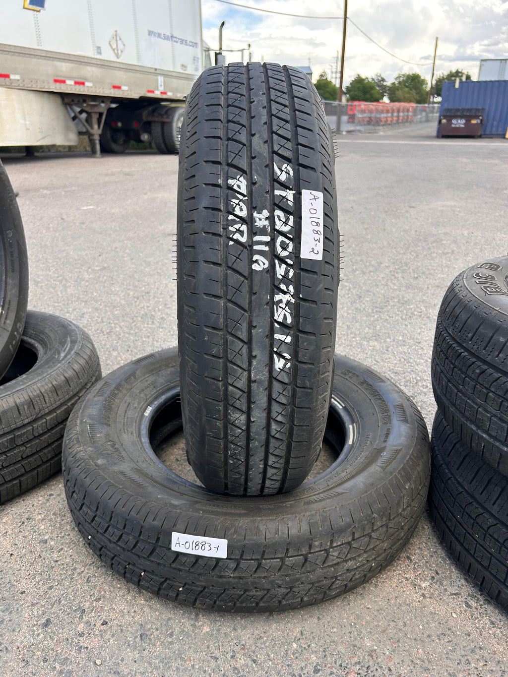 ST205/75R15 Pair (2 Used Tires) Rainer ST