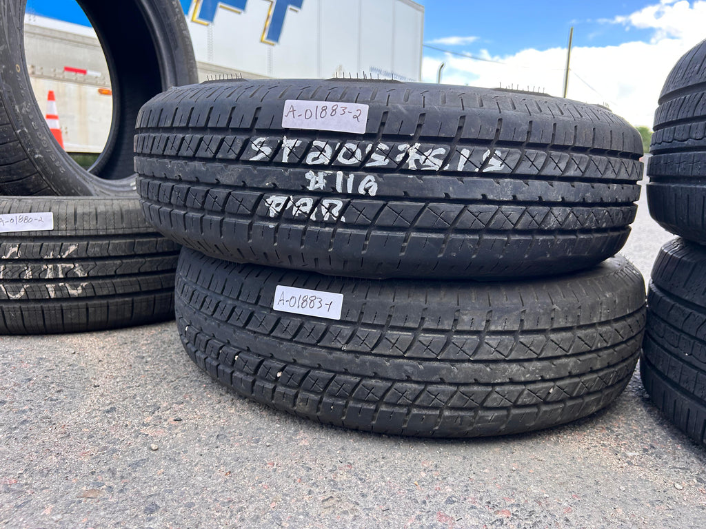 ST205/75R15 Pair (2 Used Tires) Rainer ST