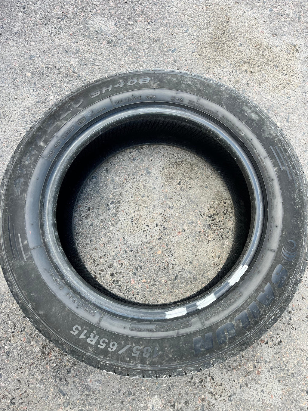 185/65R15 (3 Used Tires) Sailun Atrezzo SH408