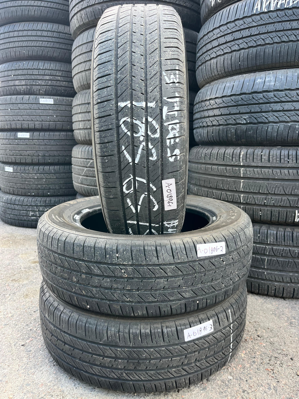 185/65R15 (3 Used Tires) Sailun Atrezzo SH408
