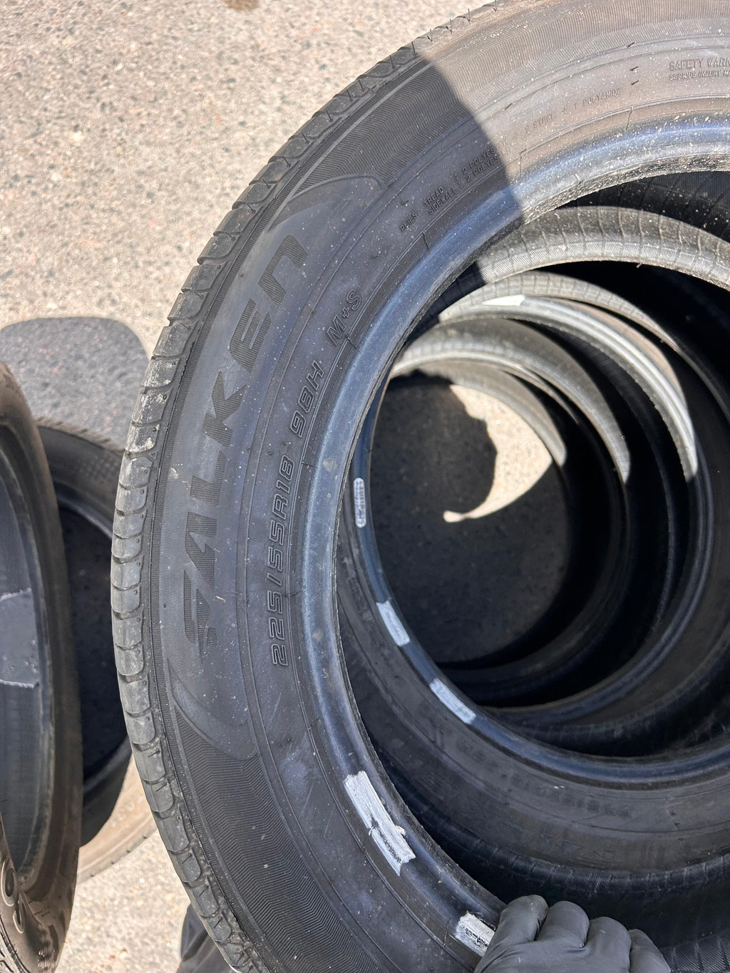 225/55R18 Set (4 Used Tires) Falken Ziex ZE001