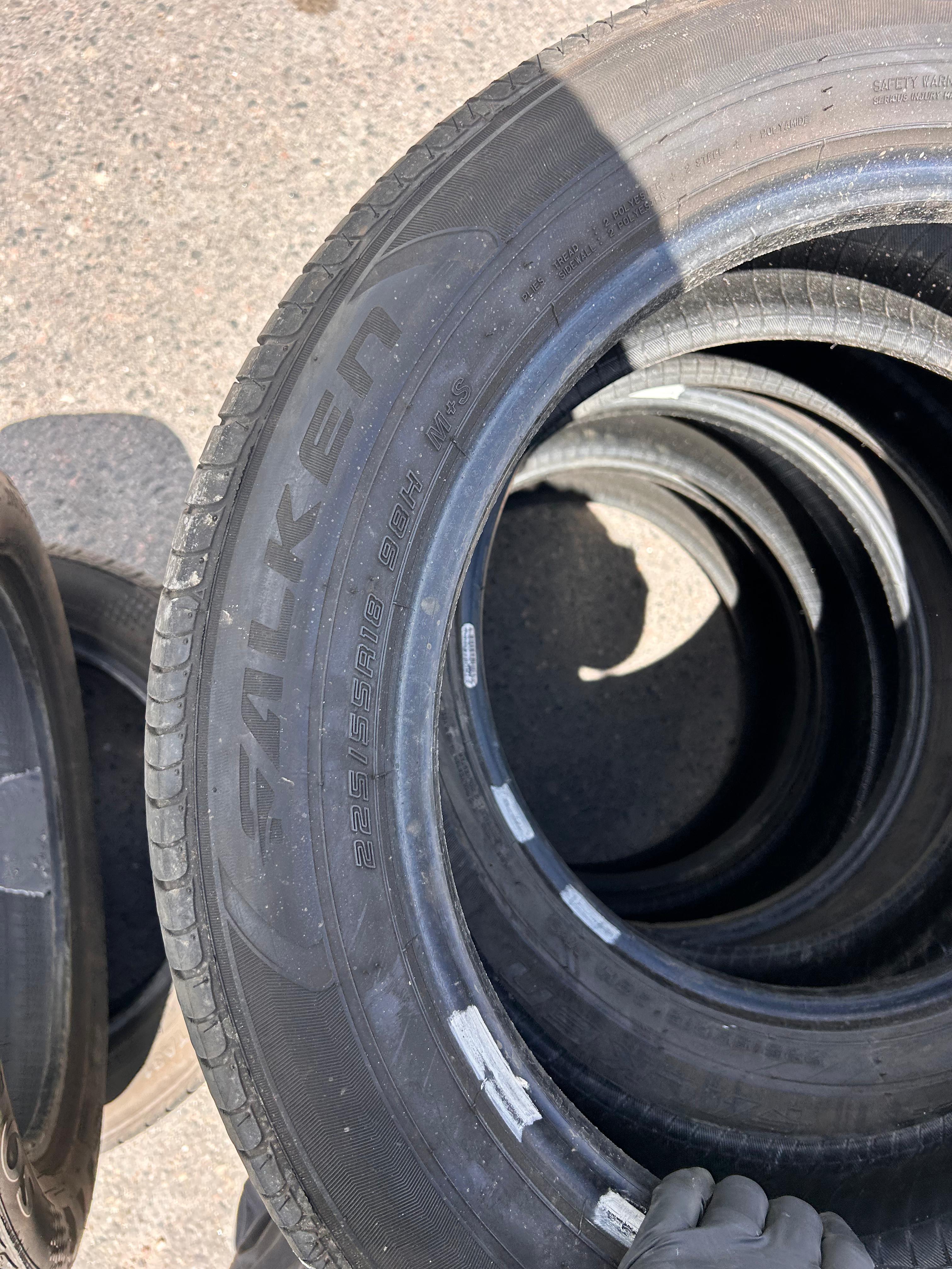 225/55R18 Set (4 Used Tires) Falken Ziex ZE001