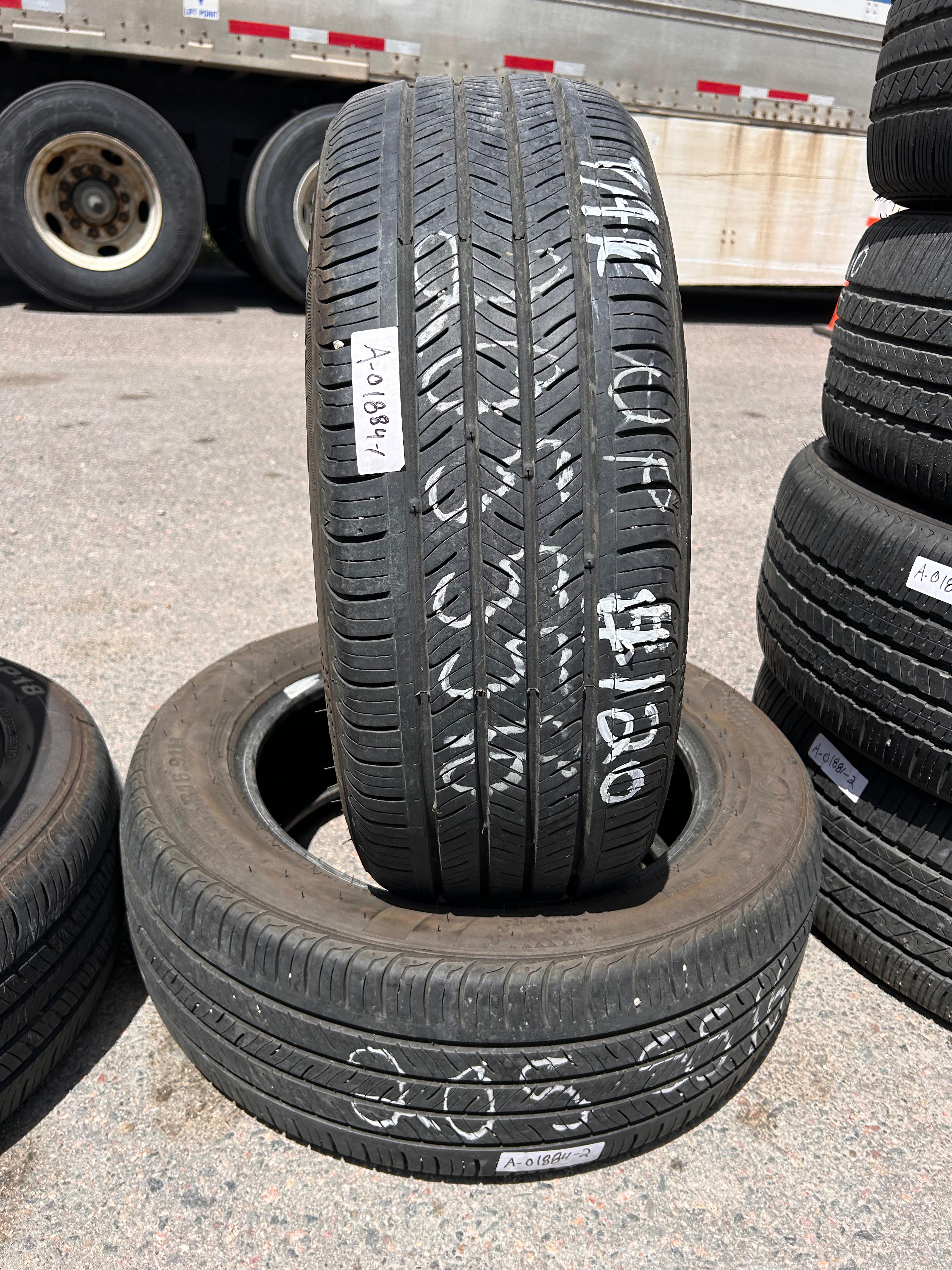 205/55R16 Pair (2 Used Tires) Kumho Solus TA31