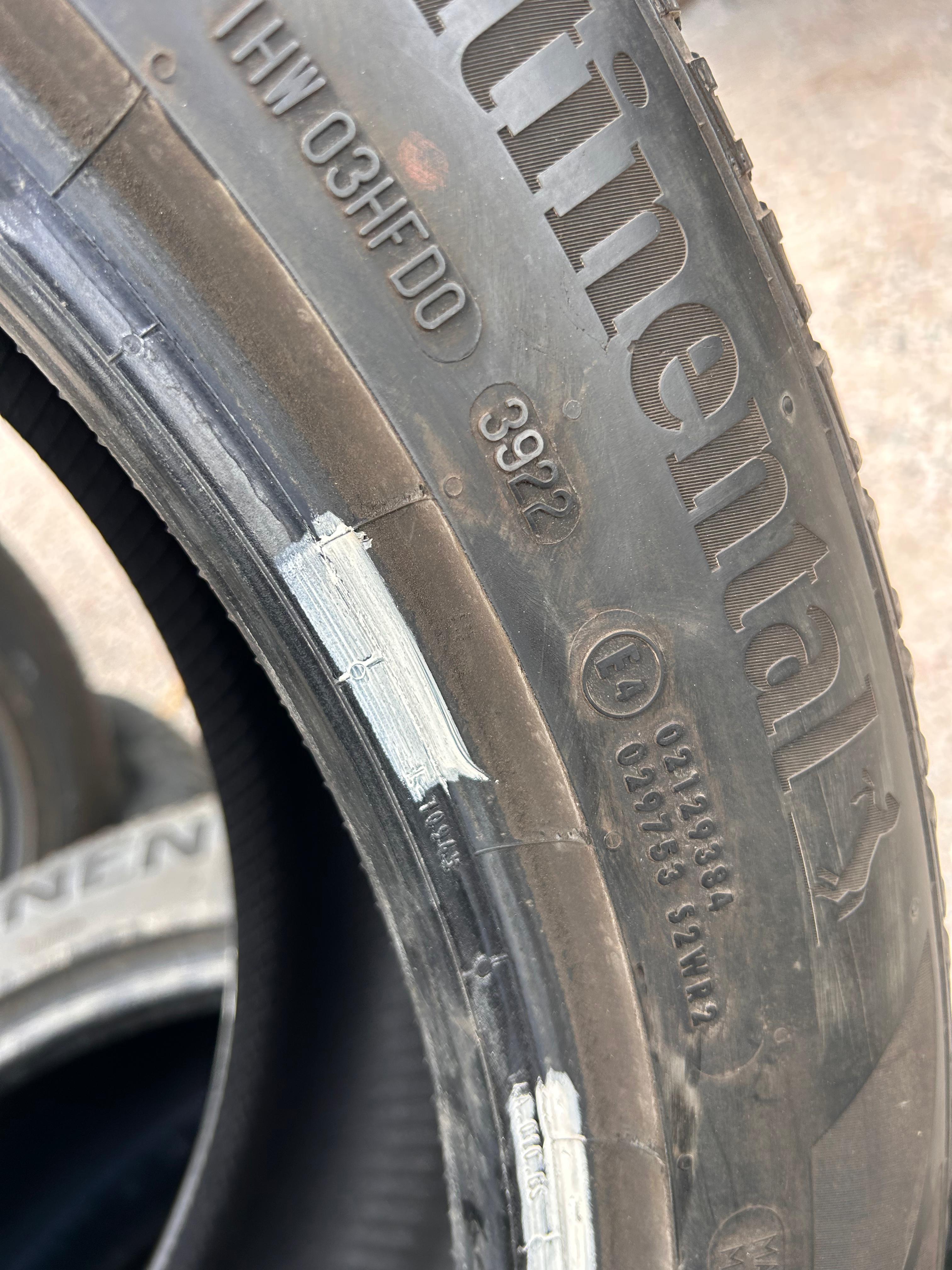 275/45R22 (3 Used Tires) Continental Cross Contact RX