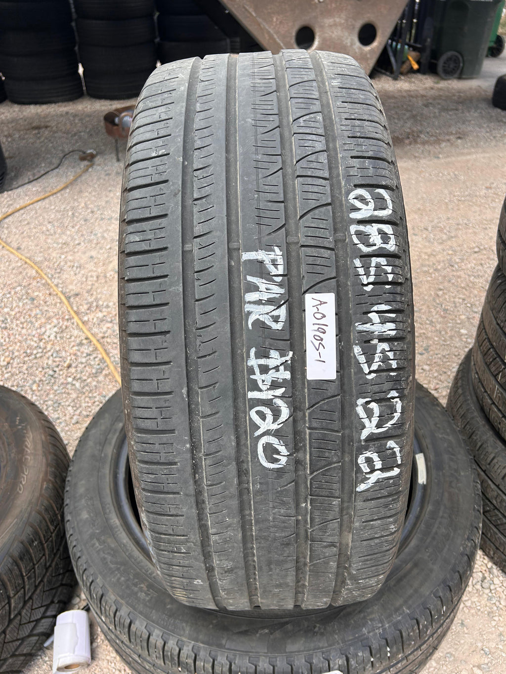 285/45R22 Pair (2 Used Tires) Pirelli Scorpian Verde