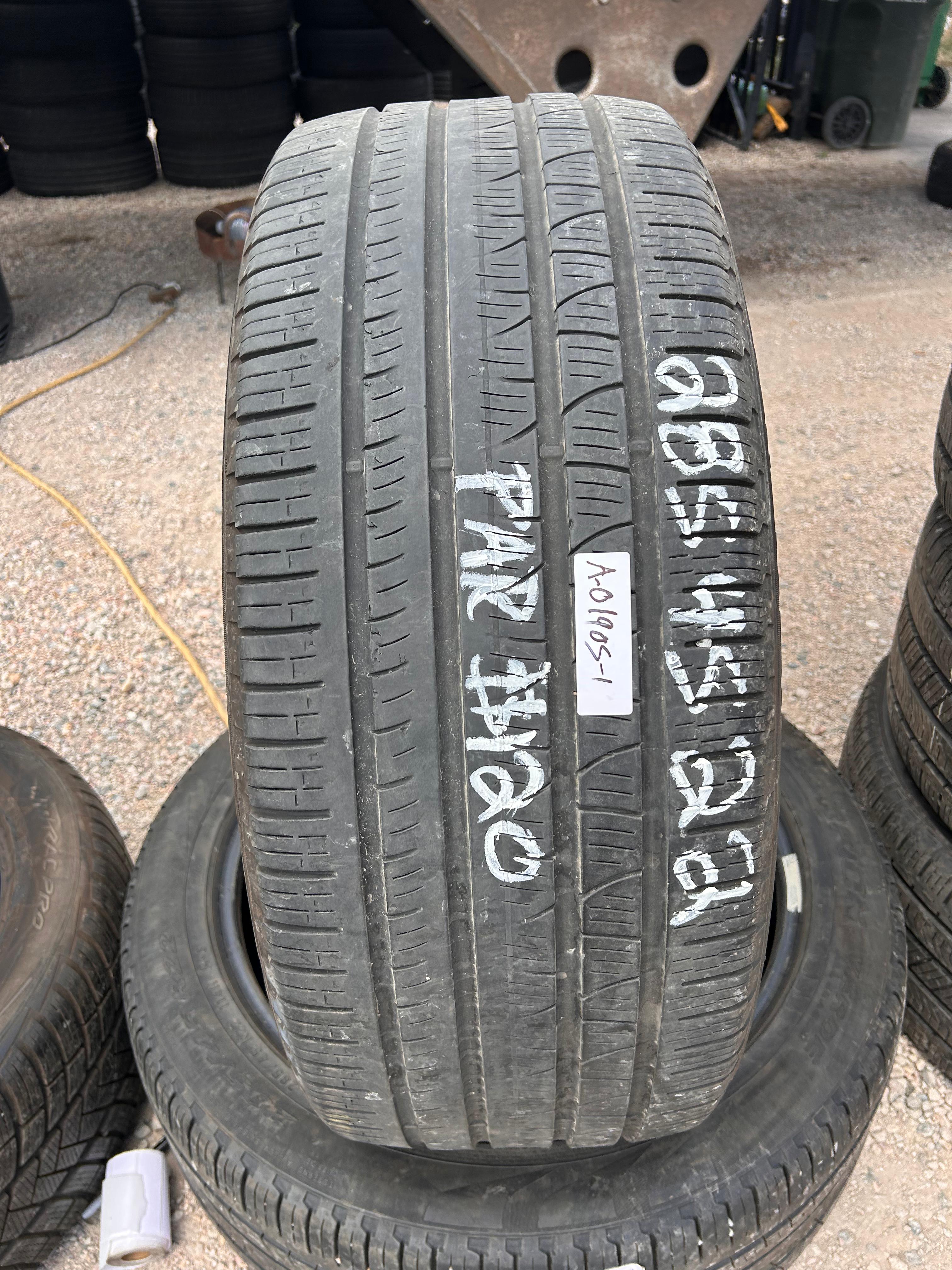 285/45R22 Pair (2 Used Tires) Pirelli Scorpian Verde