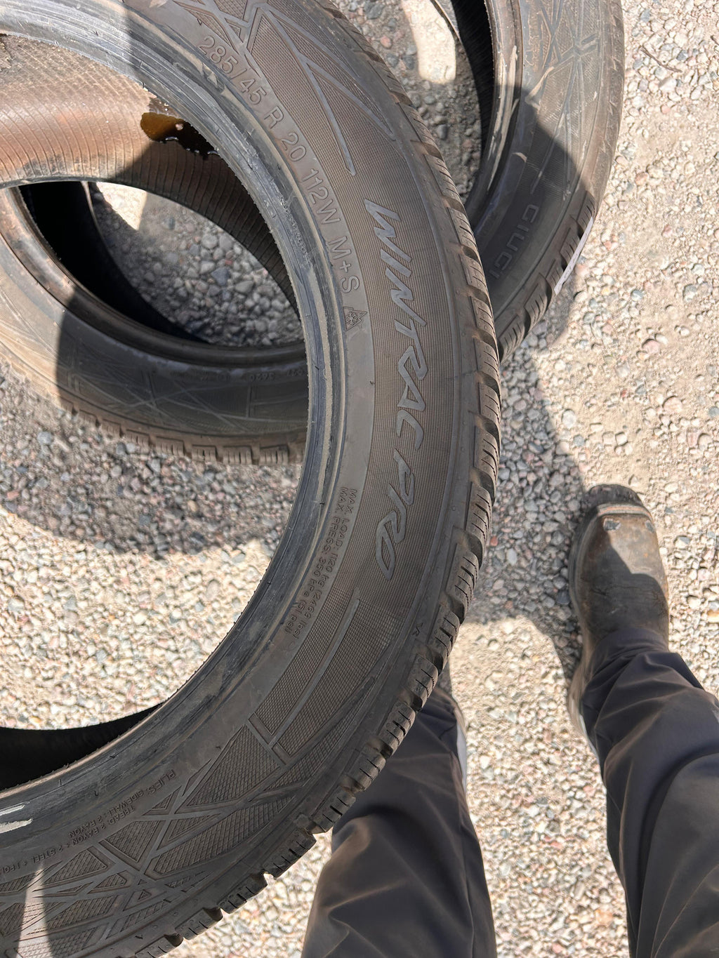 285/45R20 Pair (2 Like New Tires) Vredestein Wintrac Pro