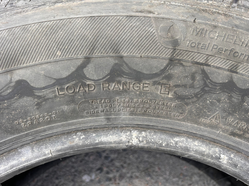 LT275/65R18 Single (1 Used Tire) Michelin Defender LTX M/S