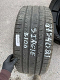 275/40R21 Single (1 Used Tires) Pirelli Scorpian Verde