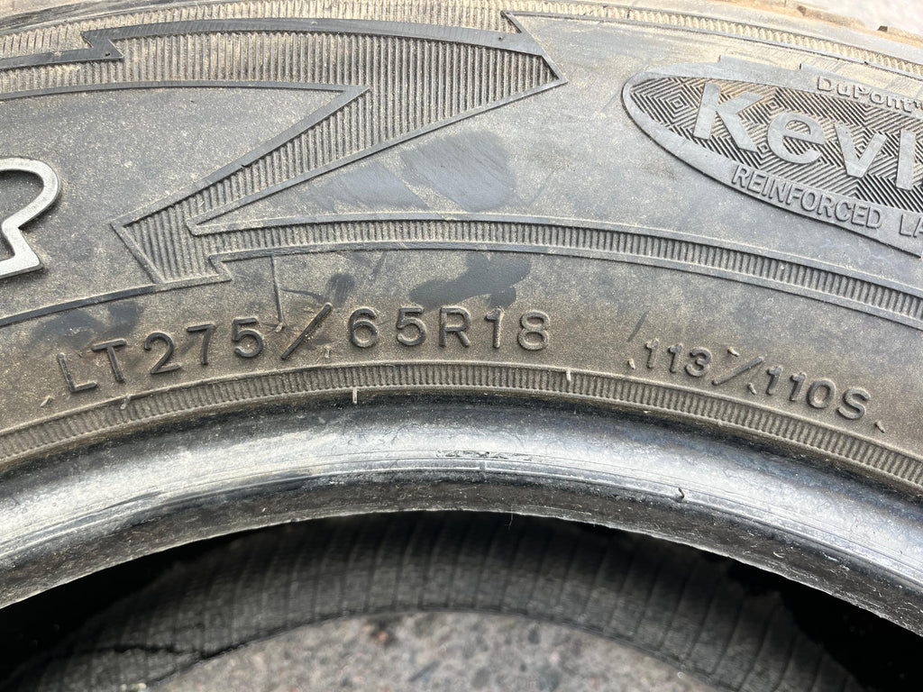 LT275/65R18 Single (1 Used Tire) Goodyear Wrangler Adventure