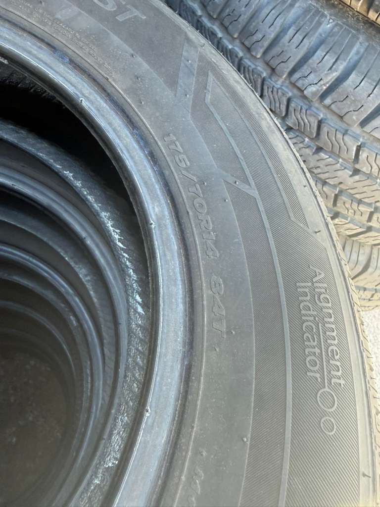 175/70R14 (3 Used Tires) Hankook Kinergy ST