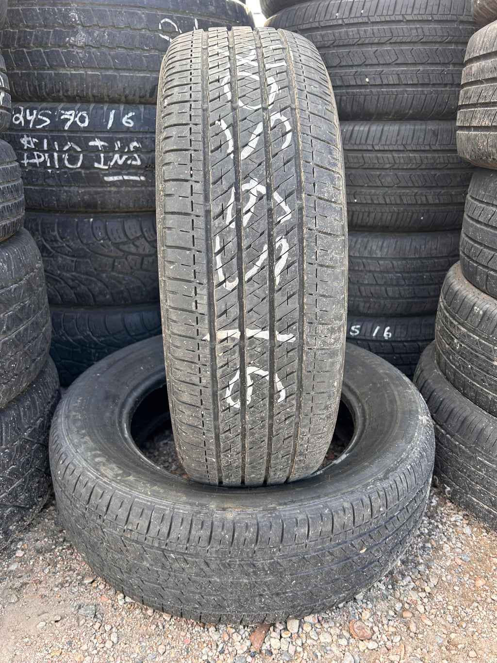 205/65R16 Pair (2 Used Tires) Bridgestone Ecopia EP422+