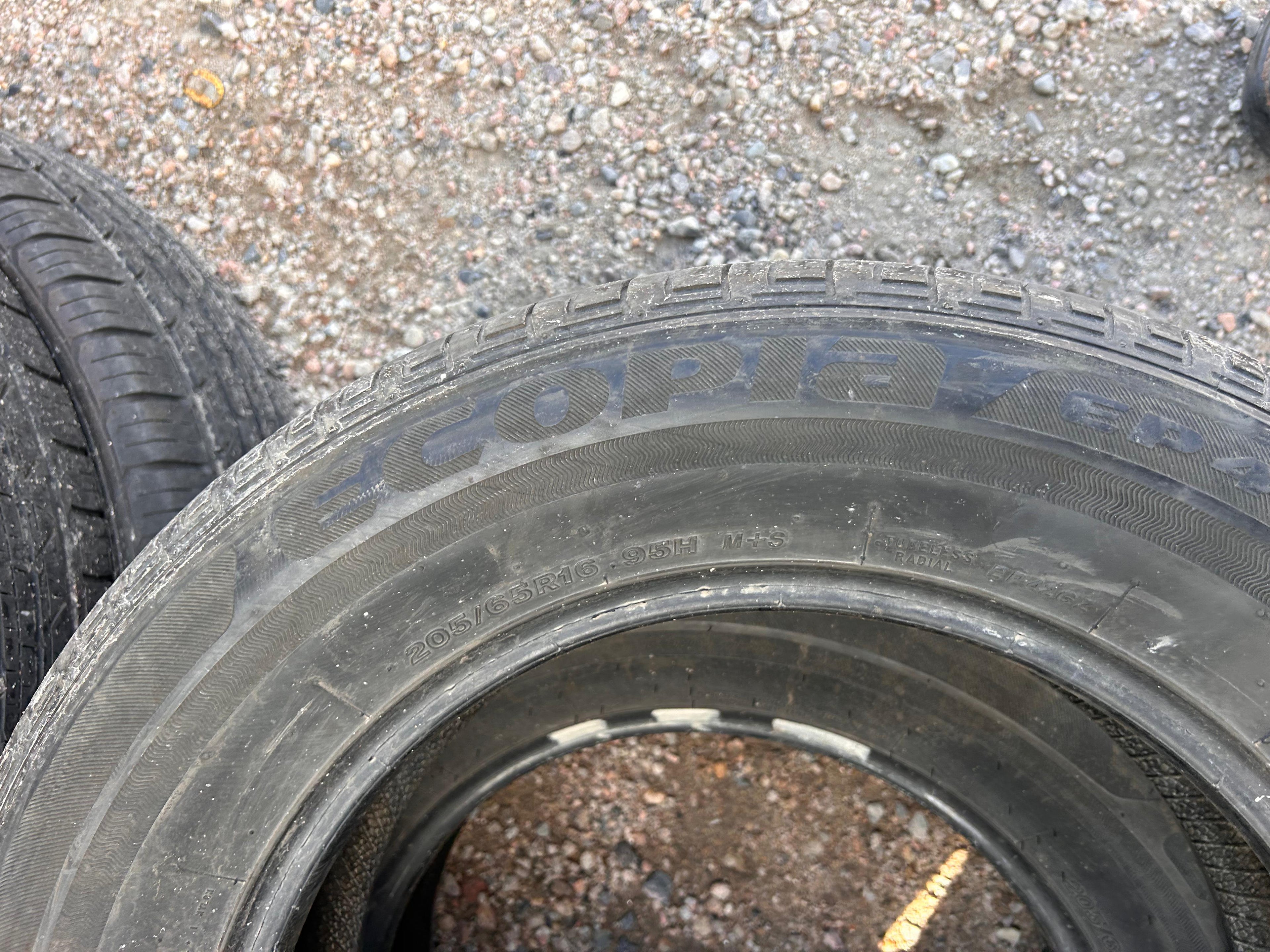 205/65R16 Pair (2 Used Tires) Bridgestone Ecopia EP422+