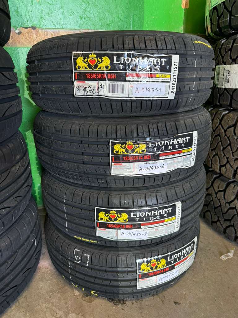 185/65R14 Set (4 Brand New Tires) Lionhart LH-501
