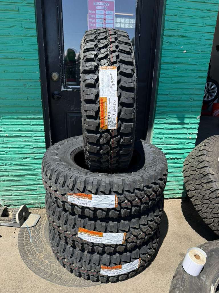 LT245/75R16 Set (4 Brand New Tires) Thunderer Trac Grip M/T