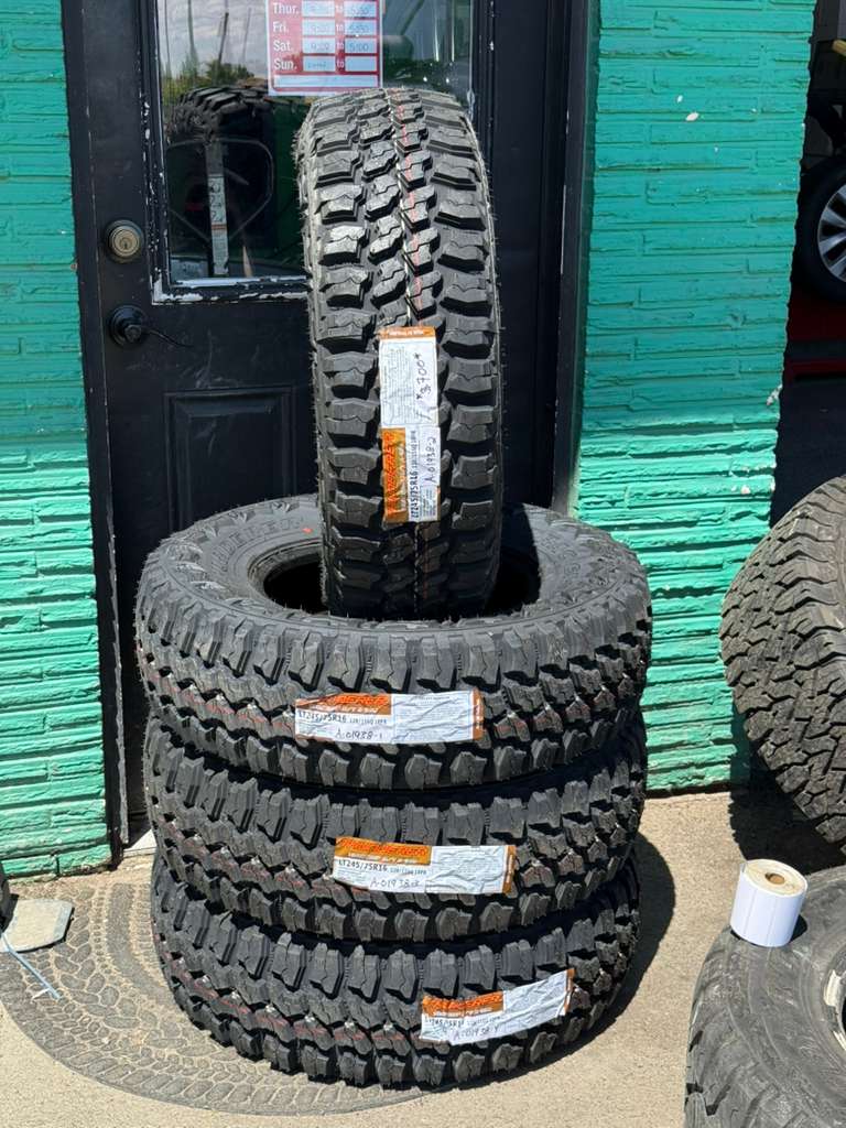 LT245/75R16 Set (4 Brand New Tires) Thunderer Trac Grip M/T