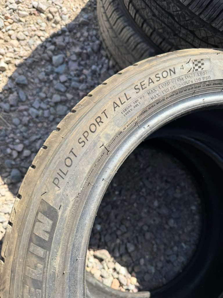 225/45R17 Pair (2 Used Tires) Michelin Pilot Sport All Season4