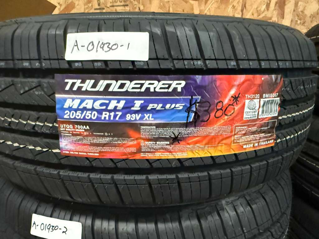 205/50R17 Set (4 Brand New Tires) Thunderer Mach 1 Plus