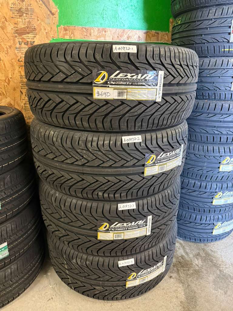 295/35R24 Set (4 Brand New Tires) Lexani LX-Thirty