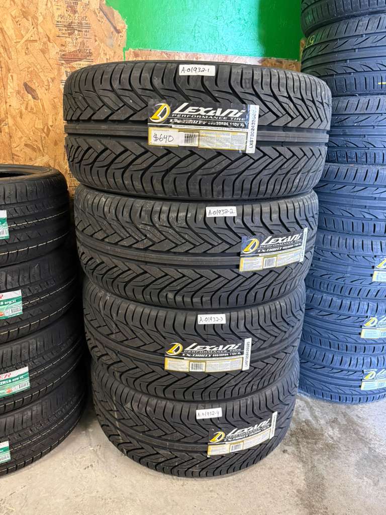 295/35R24 Set (4 Brand New Tires) Lexani LX-Thirty