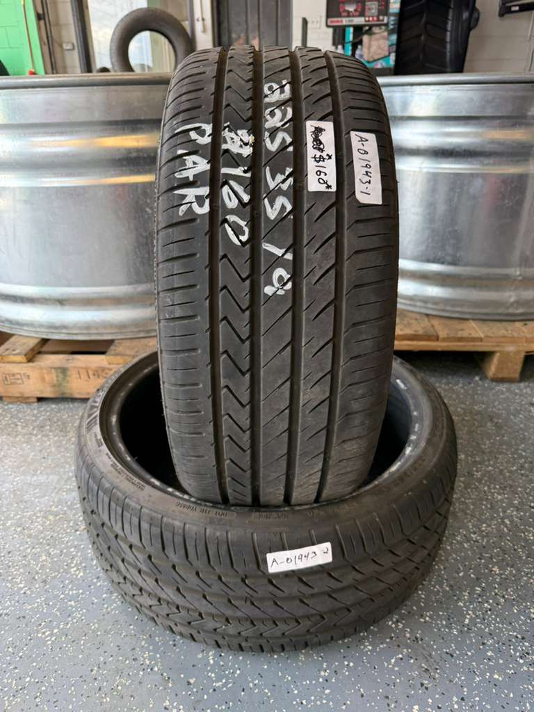 225/35R19 Pair (2 Used Tires) Lexani LX Twenty