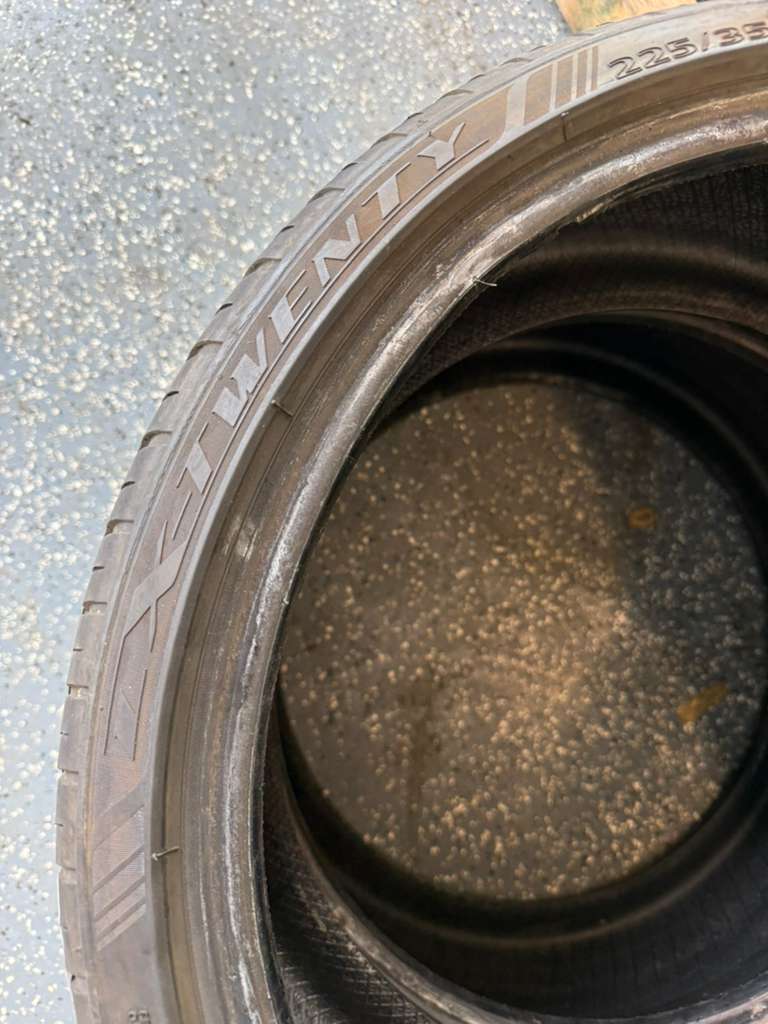 225/35R19 Pair (2 Used Tires) Lexani LX Twenty