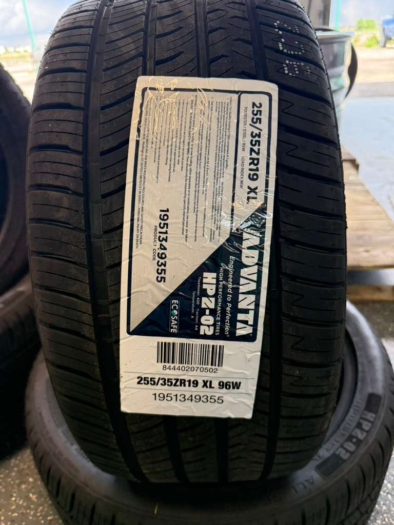 255/35R19 Pair (2 Brand New Tires) Advanta HPZ-02