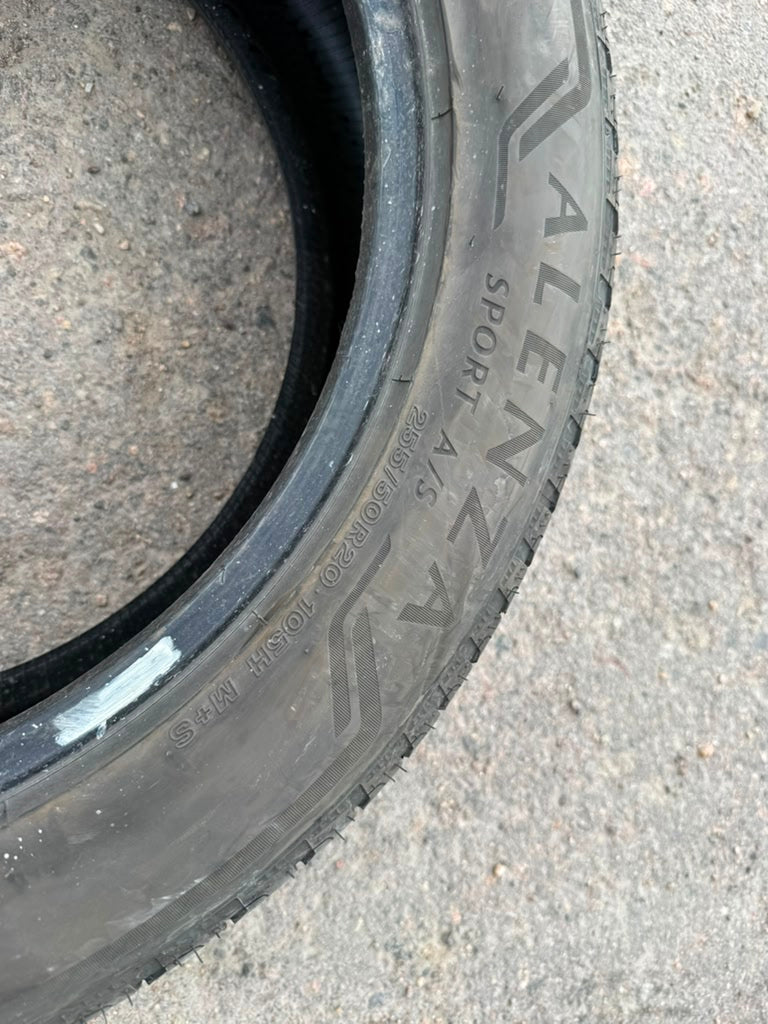 255/50R20 Single (1 Used Tire) Bridgestone Alenza Sport AS
