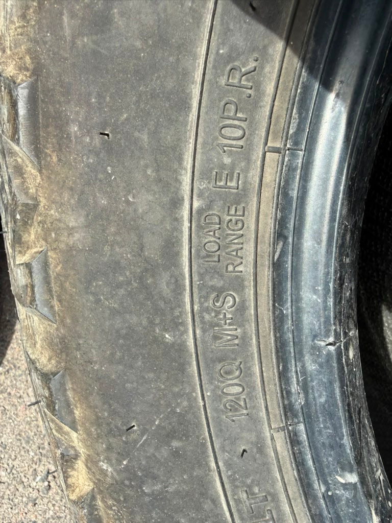 LT33x12.50R17 Single (1 Used Tire) Red Dirt Commander