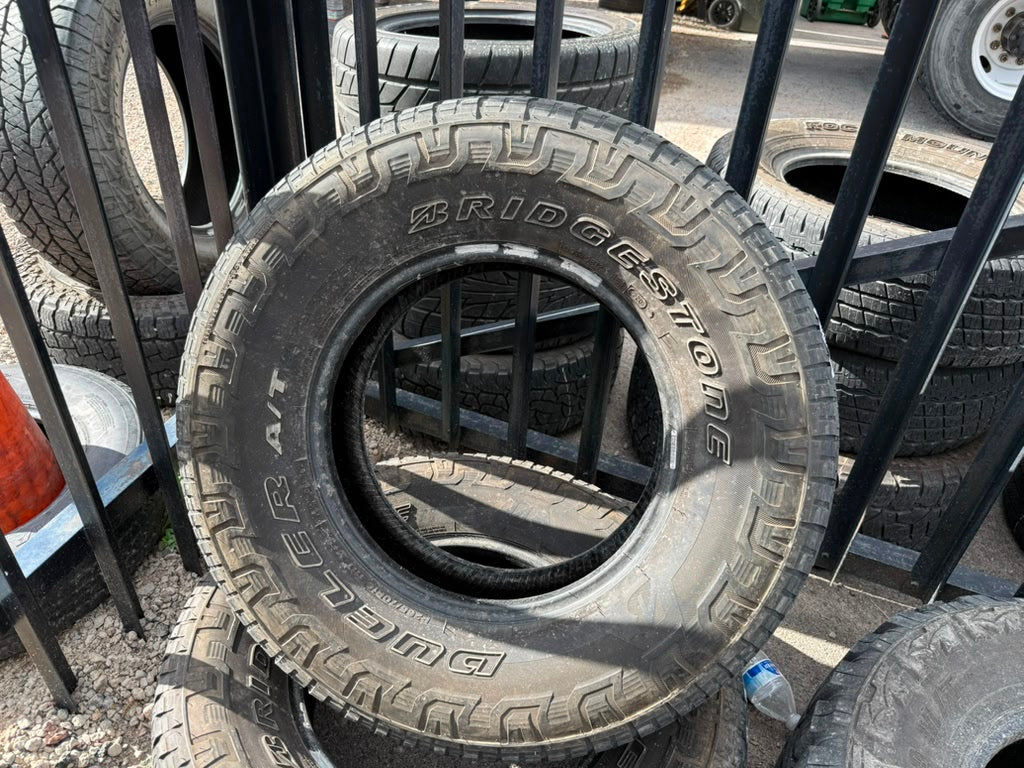 265/70R16 Pair (2 Used Tires) Bridgestone Dueler AT